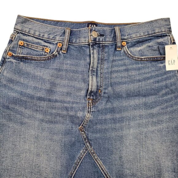 Gap Mini Medium Indigo Blue Jeans Skirt - Picture 4 of 9